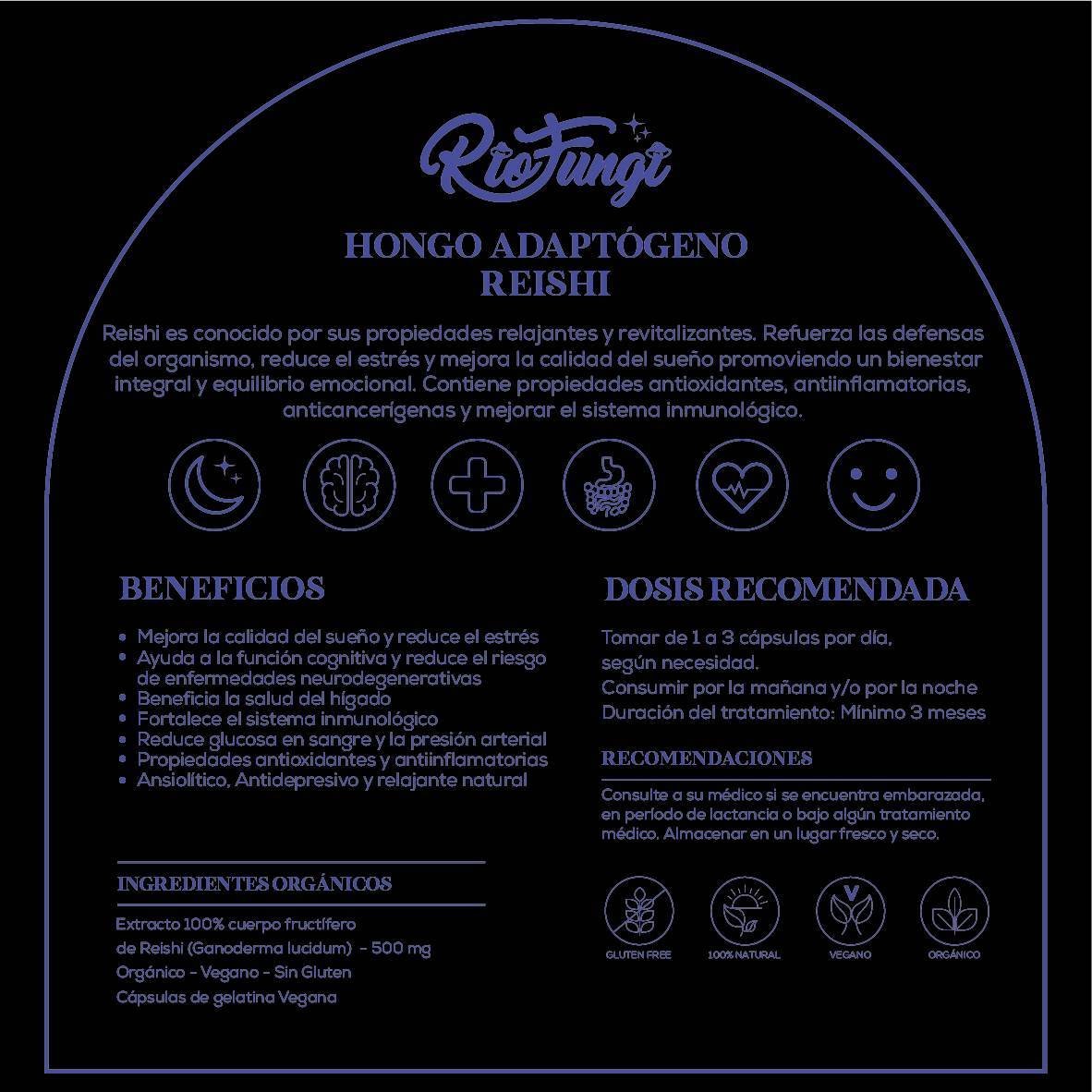 Reishi ETIQUETAS BACK ZIPPER