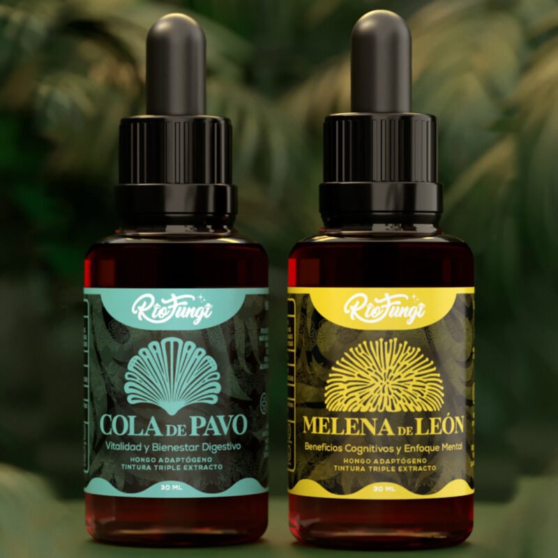 Cola de Pavo + Melena de León Combo Extractos x2 (30ml)