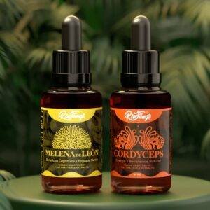 Melena de león + cordyceps extractos liquidos