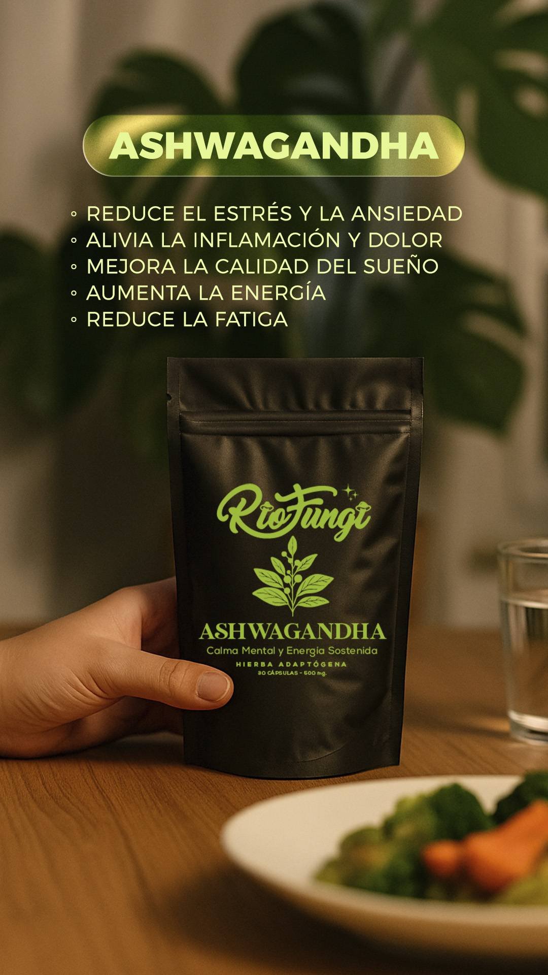 ASHWAGANDHA Beneficios