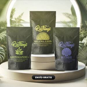 Combo Capsulas x3 Melena de León, Ahsawagandha, Reishi