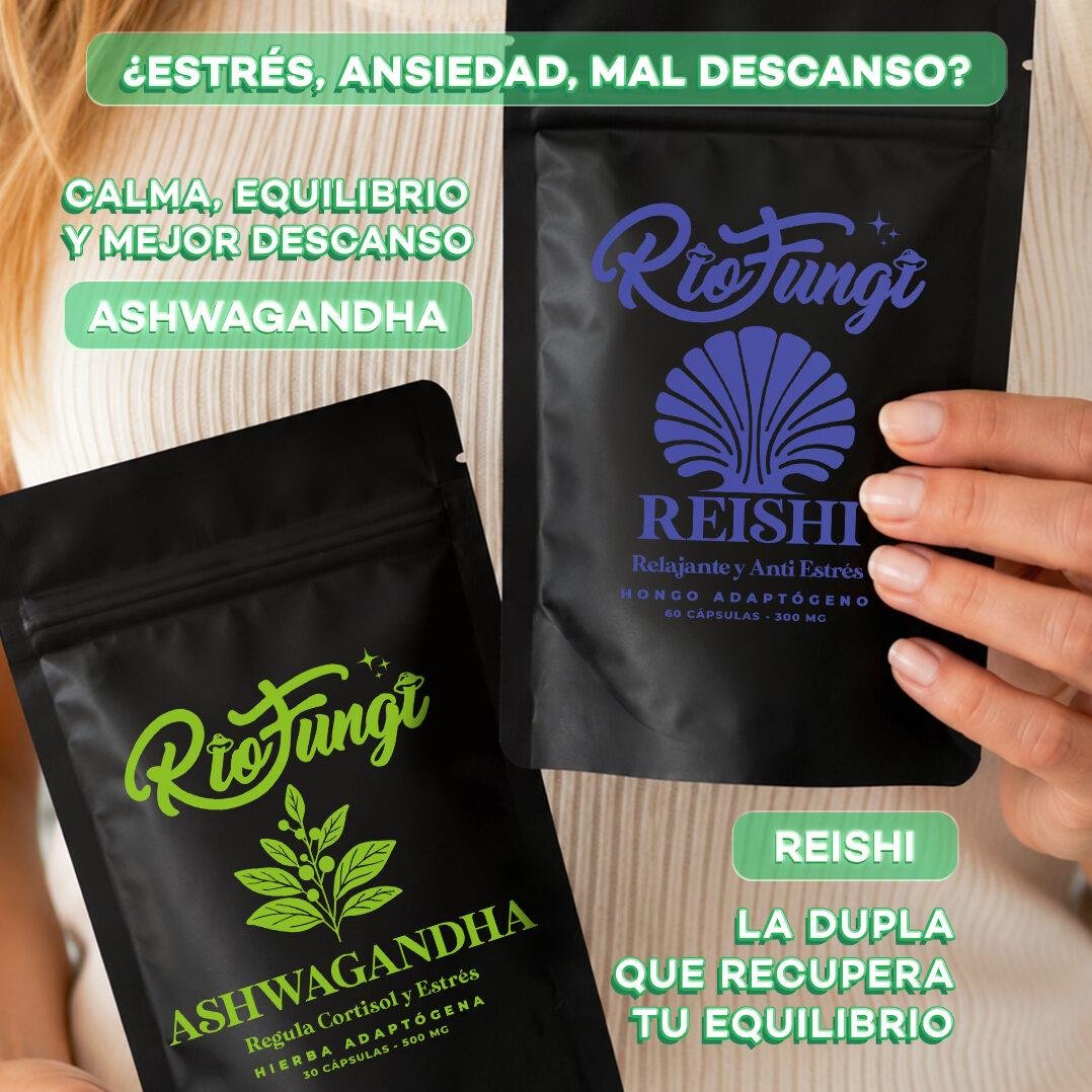 ASHWAGANDHA Y REISHI CAPSULAS